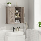 Homleke Bathroom Wall Cabinet, Over Toilet Storage Cabinet - Image 7