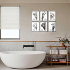 Funny Bathroom Wall Art Black and White Bathroom Posters Decor Rustic Donkey - Image 3