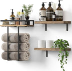 Towel Racks for Bathroom-Wall Mounted Floating Shelves for Wall Bathroom by Unknown