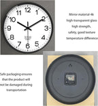 XNM Minimalist Wall Clocks Battery Operated 12 Inch Classic White Analog Wall - Image 7
