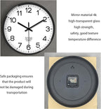 XNM 8 Inch Small White Classic Wall Clock - Image 6