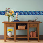 Blue Wave Wallpaper Border 196x4 Inch Peel and Stick Wall Border Self Adhesive - Image 6