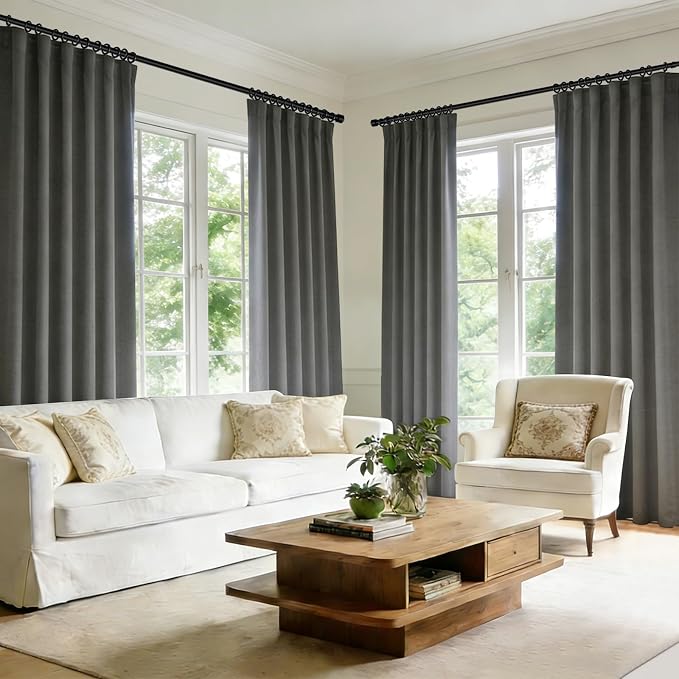 Room Divider Blackout Curtain Track Curtains Wall Dividers Panels Screen - Image 5