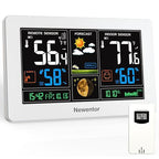 Newentor Weather Station Wireless Indoor Outdoor Thermometer, Color Display by Newentor