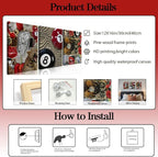 Trendy Leopard Cheetah Wall Art Set of 3 - Image 2