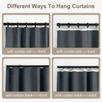hoeflife Blackout Curtains for Bedroom Room Darkening Curtains for Living Room - Image 3