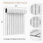 VEELIKE Whitewashed Wood Slat Wall Panels Peel and Stick Wood Wall Panel - Image 9