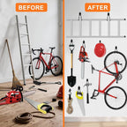 Heavy Duty Garage Hooks Storage, Anti-Slip Steel Wall Mount Multi-Size Utility - Image 7