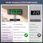 Digital Clock Large Display, Led Big Wall Electric Clocks - Image 8