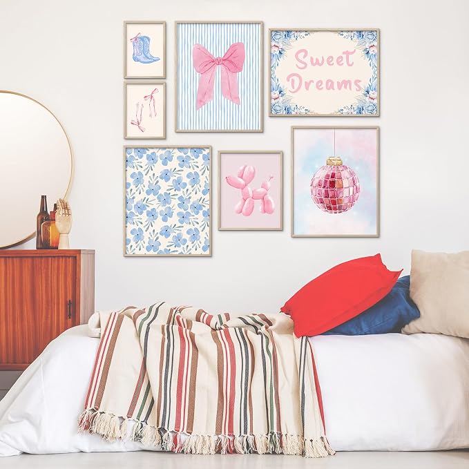 Habseligkeit Pink Posters for Room Aesthetic, Cute Wall Art Prints, Wall Decor - Image 2