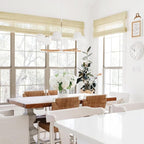 TWOPAGES Woven Bamboo Cordless Roman Shades, Custom No Drill or Motorized Blinds - Image 3