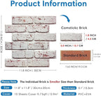 3D Whitewash Brick Wall Panel Peel and Stick - Image 4