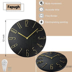 Wall Clock, Silent Clock, Wall Clocks Battery Operated， 12 inch Modern Wall - Image 4
