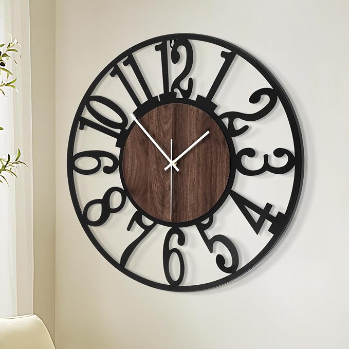 1st owned Large Wall Clock for Living Room Decor- 20" Decorative Antique Silent - Image 7
