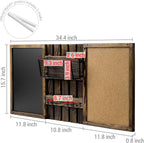 MyGift 3 Panel Wall Mounted Entryway Bulletin Board Combo Set - Image 5
