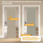 AJAZZ 100% Blackout Magnetic Door Curtain Accordion Doors Interior Folding - Image 3