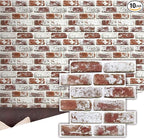 Commomy Faux Brick Peel and Stick Wall Panels by CommomyDecor