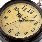 Pumtus 2 Pack Vintage Retro Analog Alarm Clocks, 5.2 Inch Silent Non Ticking - Image 8