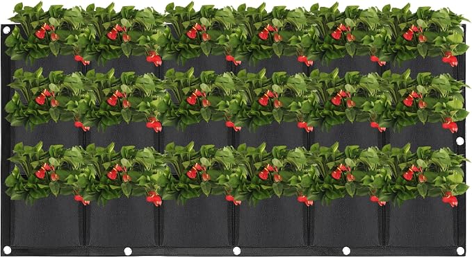 ZOENHOU 2 Pack Total 36 Roomy Pockets Horizontal Garden Planter, Waterproof - Image 6