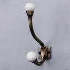 Indian Shelf Pack of 12 Heavy Duty Double Prong White Decorative Coat Hooks - Image 8