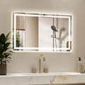 40X24 LED Bathroom Mirror with Lights, Backlit + Front Lit, Lighted Bathroom by Rpoesx