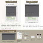 SUNOFF Cordless Blackout Roller Shades Blinds - Image 2