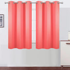 LEMOMO Blackout Curtains 38 x 54 inch/Coral Curtains Set of 2 Panels/Thermal by Lemomo