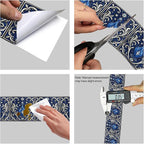 HOMETITUTE Wallpaper Border Peel and Stick Decorative Wall Trim Self Adhesive - Image 8