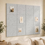 Large Cork Boards for Walls – 48" x 36" Self Adhesive Felt Wall Tiles by CreateYourIdealSpace