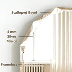Bathroom Mirrors for Over Sink, Round Frameless Mirrors for Wall, 24x30 Inch - Image 6