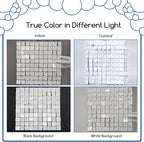 COKAOBE Mirror White Shimmer Wall Backdrop, Photo Backdrops - Image 4