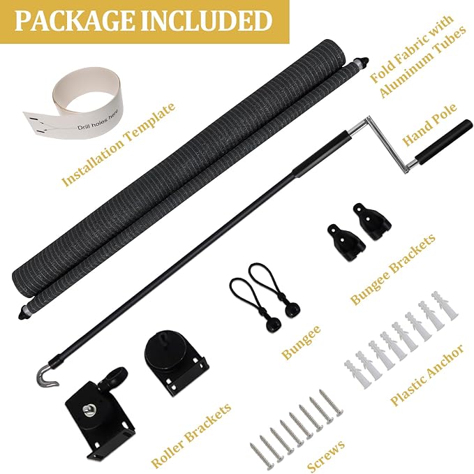 Shade&Beyond Outdoor Roller Shades 4' W x 8' H Cordless Patio Roll Up Blinds - Image 6