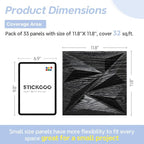 STICKGOO 3D Wall Panels for Interior Wall Decor, 33 Pack - Image 6