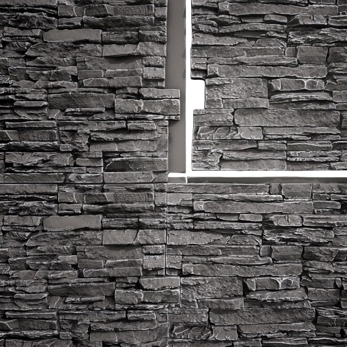 EverStone Canyon Ridge Faux Stone Panel, 45 3/4"W x 24 1/2"H x 1 1/4"D - Image 9