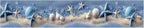 Beach Seashell Wallpaper Border 196x4 Inch Peel and Stick Wall Border Self - Image 2