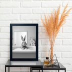 Kids Bathroom Decor, Funny Rabbit in Bathtub, Framed Farmhouse Picture Wall - Image 6