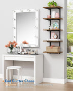 Harwaya 5 Tier Wall Bookshelf Unit - Image 7