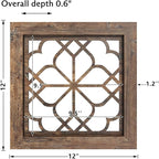 Set of 4 Boho Wall Mirrors - Image 4
