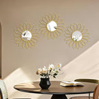 3 Pack Metal Mirrors for Wall Sunburst Wall Mirrors Home Décor Decorative - Image 7