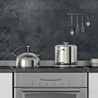 AULIGET 2-Piece Black Slate Peel and Stick Backsplash Wall Tiles, Laundry Room - Image 3