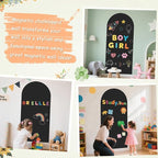 Magnetic Wall Decal for Kids 39.3x17.5 Inches Black Magnetic Wall Decal Arch - Image 6