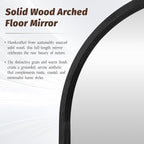 Full Length Mirror 76"×41" Floor Mirror Standing Tall Mirror, Arched Stand up - Image 4