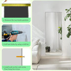 Sunniry Full Length Mirror 56x16 inch, Stand Up Mirror - Image 8