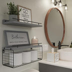 WOPITUES Floating Shelves for Wall Decor Sign, Bathroom Organizers and Storage - Image 5