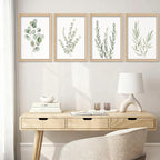 YWJKWLGS Botanical Watercolor Prints Sign Sage Green Eucalyptus Wall Decor - Image 7