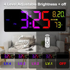XREXS 16.3" Bluetooth Large Digital Wall Clock - Image 6