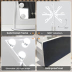 ZL ZELing Vanity Mirror with Lights, Makeup Mirror with Lights, Light up - Image 5