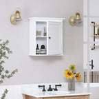 Spirich Small Bathroom Wall Cabinet, Wall Mounted Storage Cabinet, Medicine - Image 2
