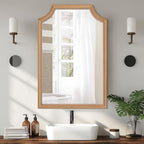 WallBeyond Scalloped Wood Mirror by WallBeyond