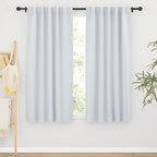 RYB HOME Room Darkening Kitchen Curtains 2 Panels Set, Thermal Insulated Small by RYBHOME